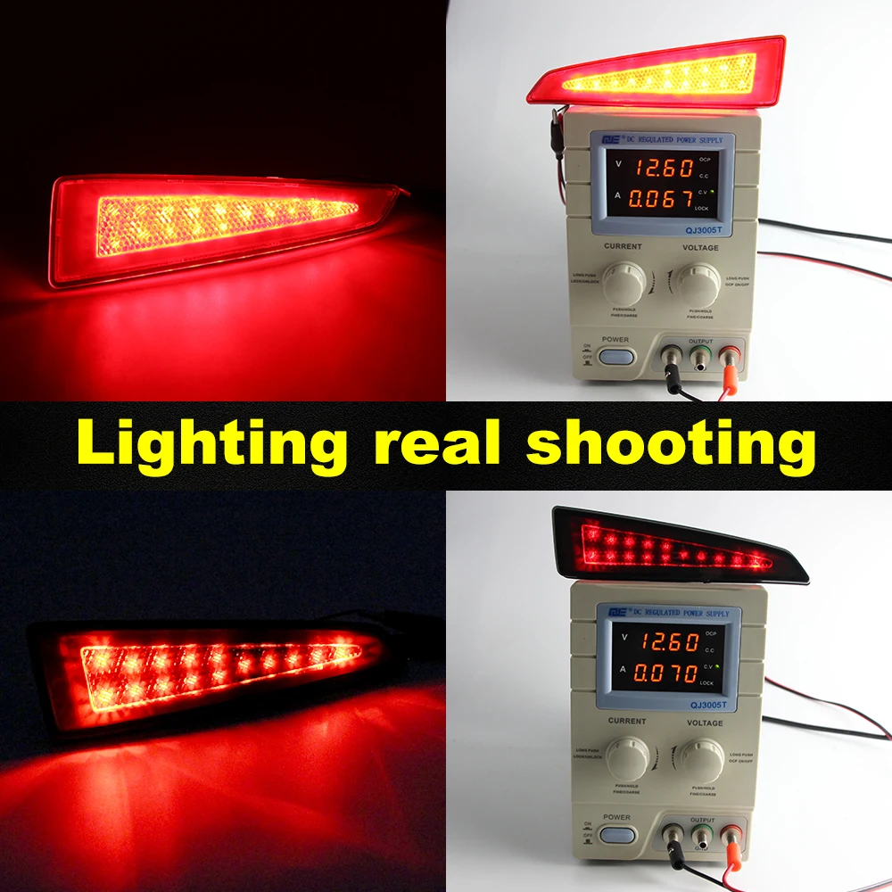 Rear Brake Light Bumper Reflector Lamps LED Taillight for Lexus RX350 RX350L RX450h RX450hL, Car Accessories 2PCS OEM# LX1184103