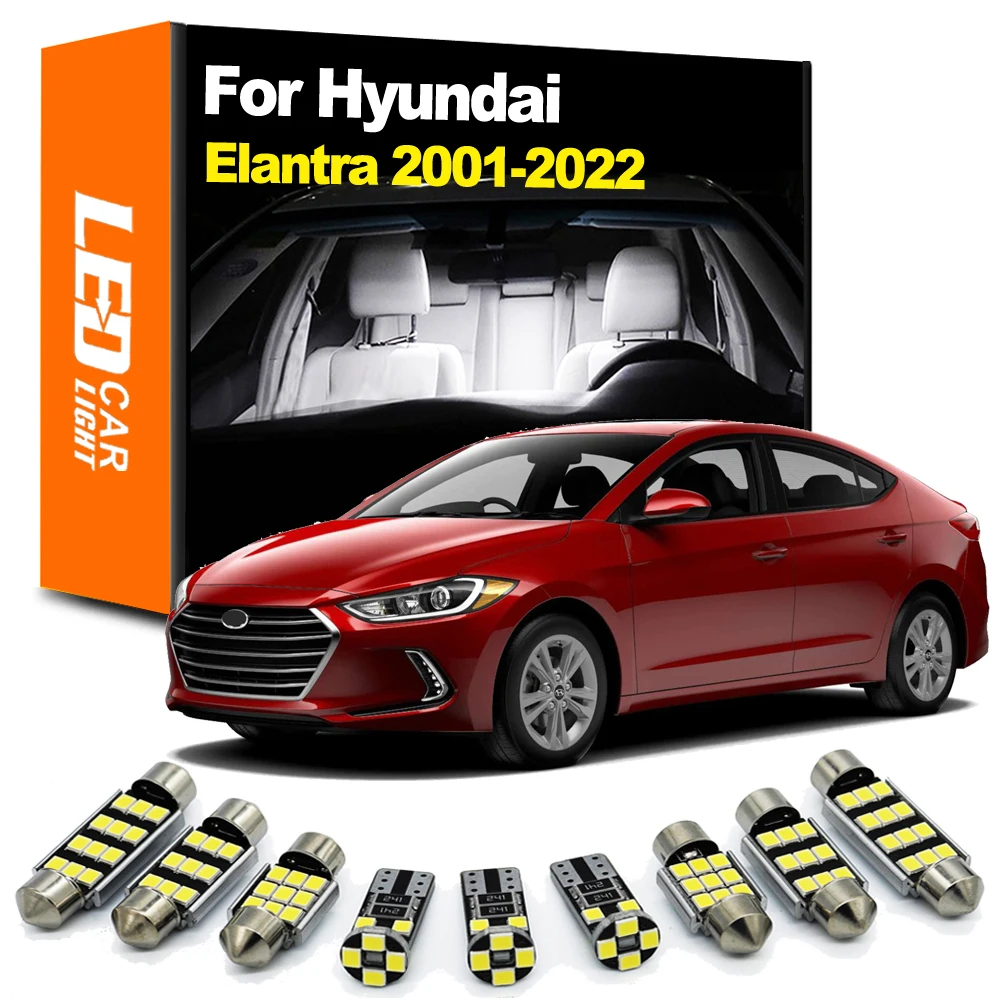 Zoomsee Interior LED For Hyundai Elantra XD HD MD UD AD 2001-2019 2020 2021 2022 Canbus Car Bulb Dome Trunk Light Kit No Error