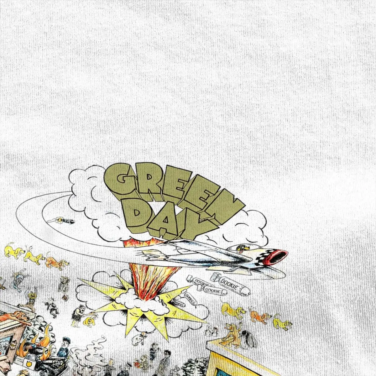 Vintage T-Shirt Green Days Dookie Scene 100% Cotton T-Shirts Fashion Tshirt for Men's Summer Y2K Funny Design Short Sleeve Tees