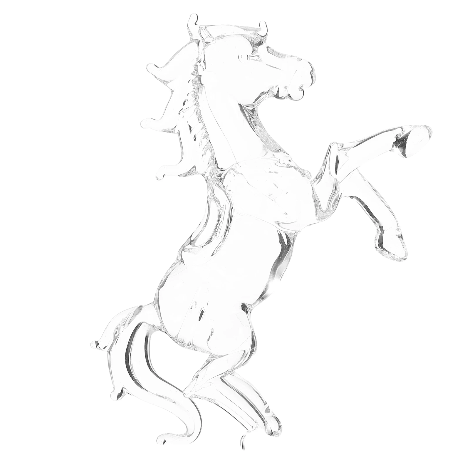 

Crystal Standing Horse Statue 2026 Chinese New Year Decor Equestrian Figurine Glass Horse Sculpture Animal Desktop for Office