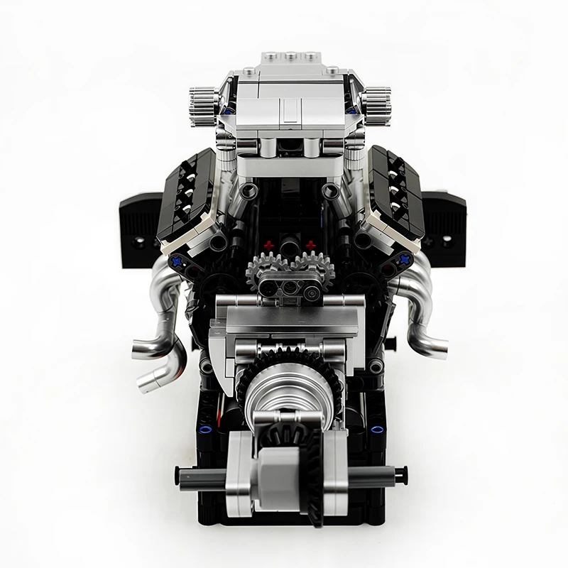Estilos calientes molde King 10206 MCL V8 bloques de construcción de motor modelo de simulación motorizado técnico accionamiento eléctrico regalos de Navidad