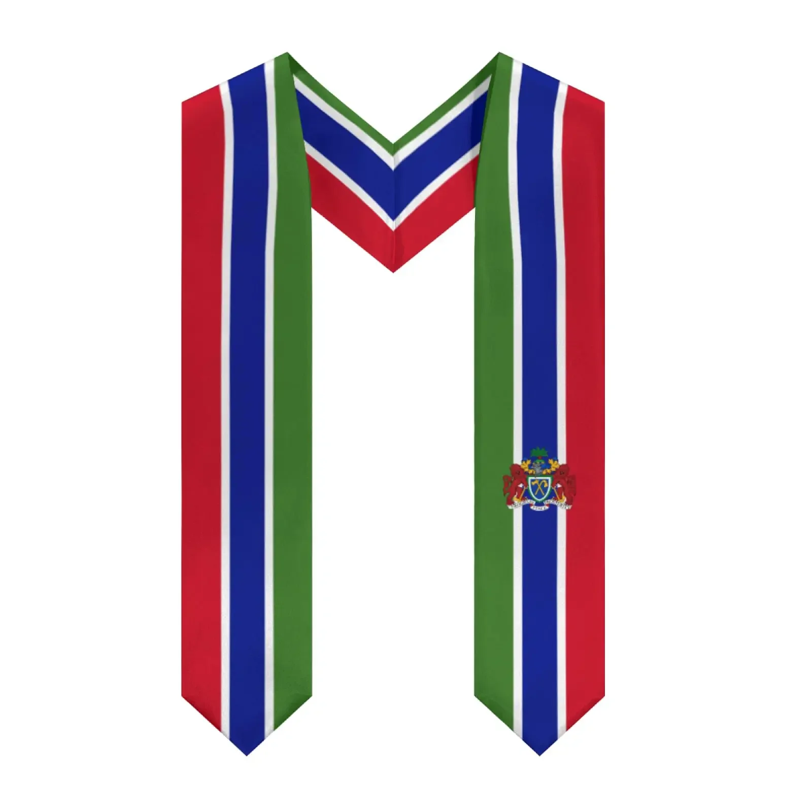 Gambia Flag Graduation Stole Shawl Sash Honor For Study Aboard International Students