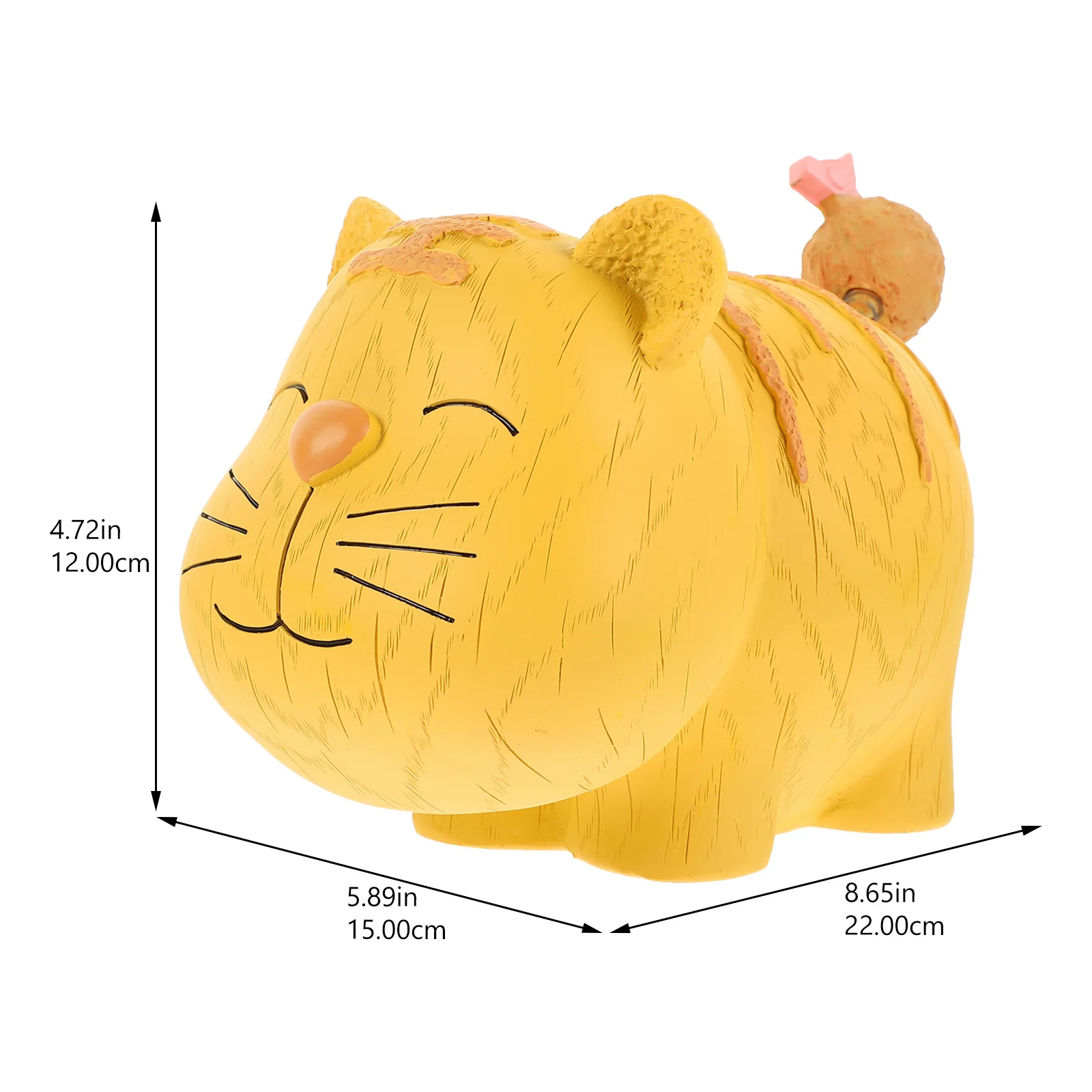 Animal Piggy Bank Adorable Tiger Shape Money Saving Box Safe Resin Material Compact Coin Holder for Home Office Use