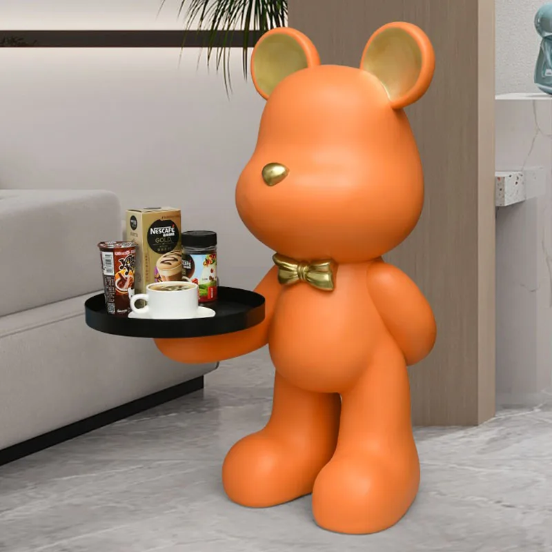 الشمال نهاية الجدول غرفة المعيشة طاولات القهوة الإبداعية تمثال الديكور تصميم دائري الأثاث الفاخرة الجولة الراتنج خدمة الجداول #6