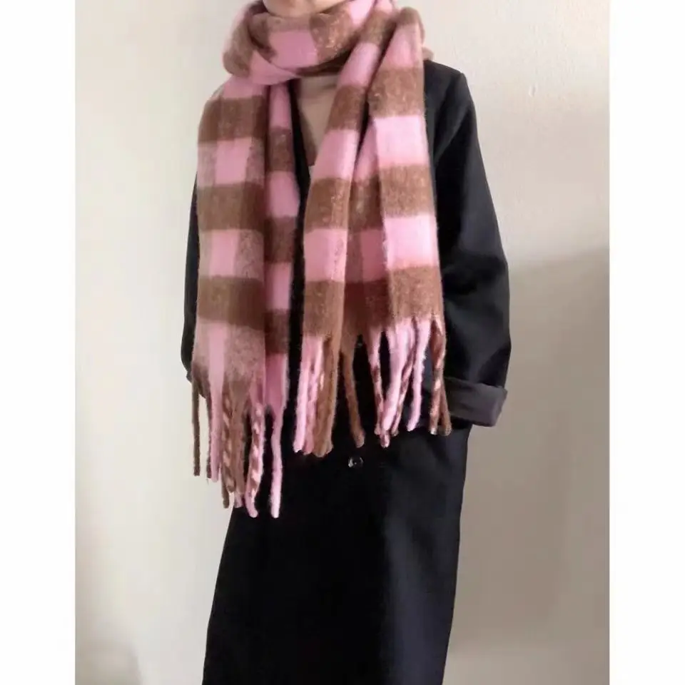 

Original design of casual warm cashmere scarf for both men and women around two blanket scarf female style scarf plaid pattern