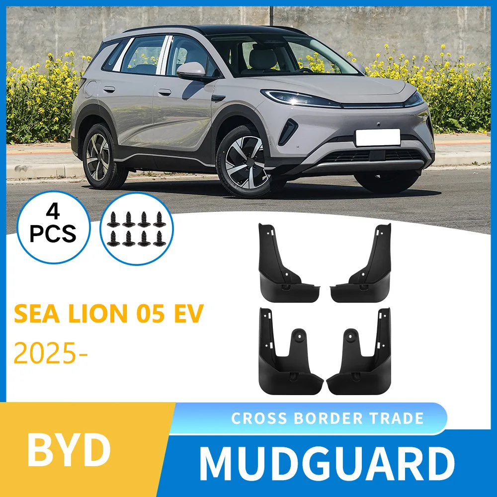 

For BYD Sea Lion 05 EV 2025 car tire mudguard sheet,Mudflaps Front Rear Flares Splash Guards Cover Car Accessorie