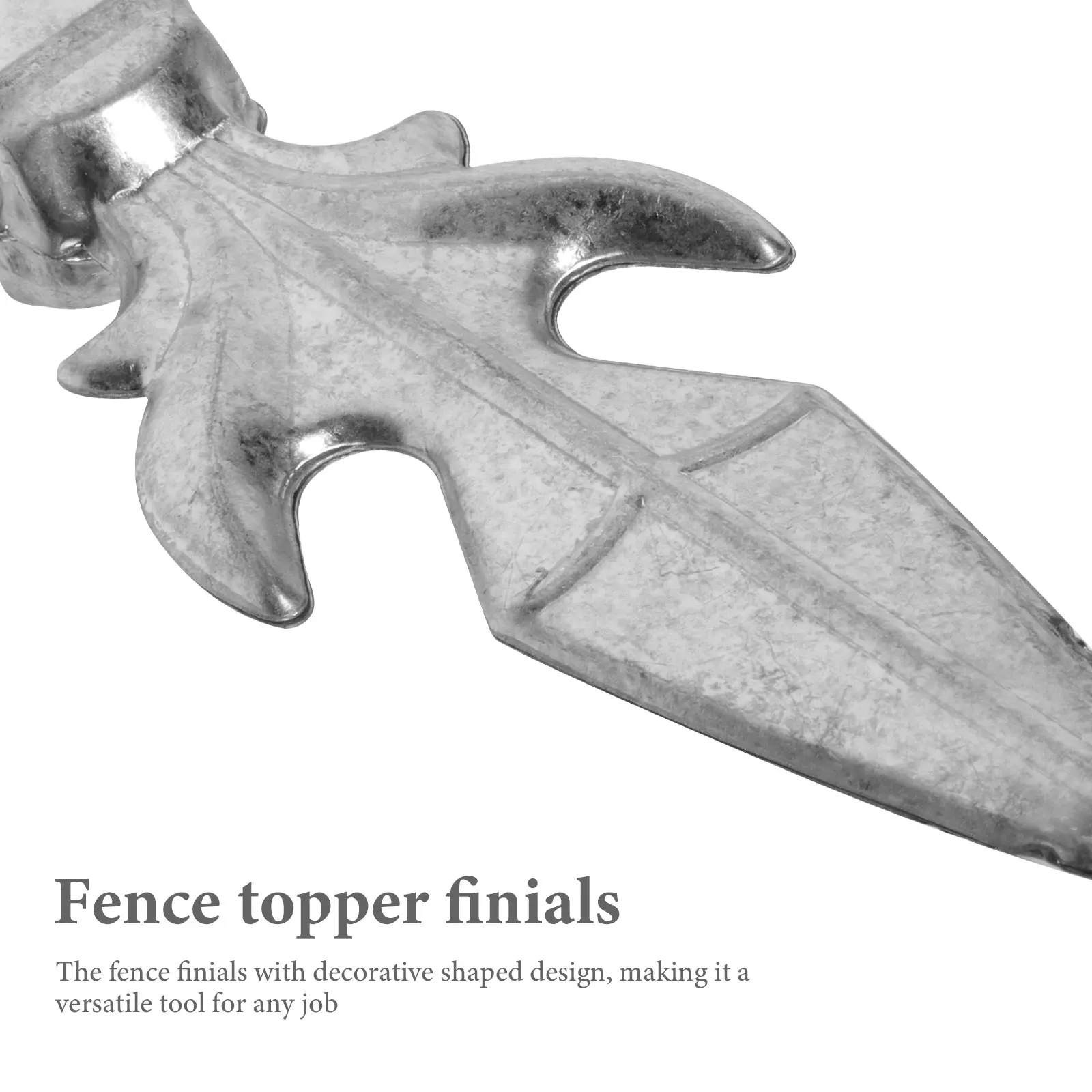 

Decorative Post Finials Fence Topper Pointed Shape Metal Gate Border Iron Garden Accessories Outdoor Fence Decorations