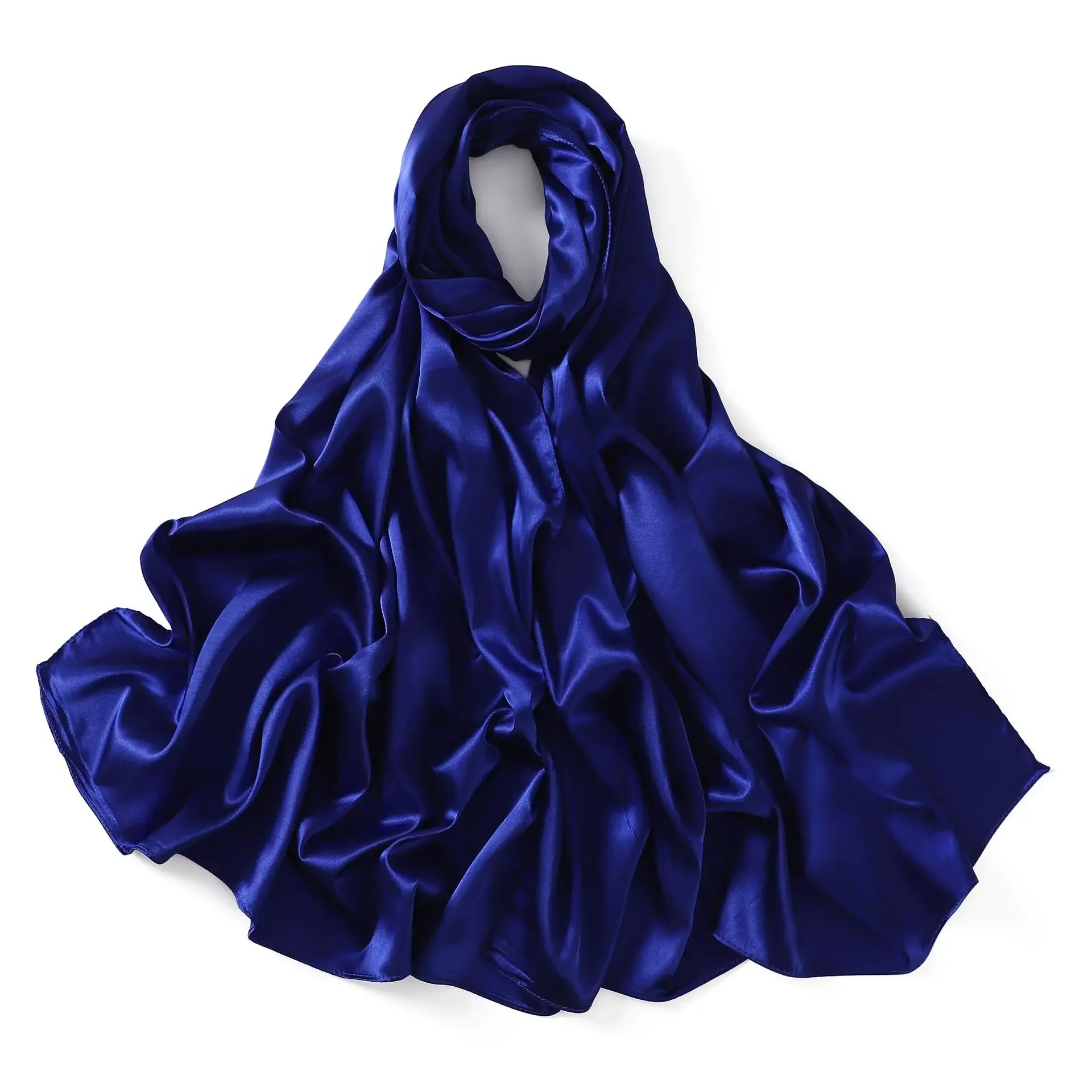 

High Quality Long Scarf Satin Hijab Muslim Women Headscarf Islam Stole Shawl Wrap Bandanas Headband Bufanda Foulard Turbante