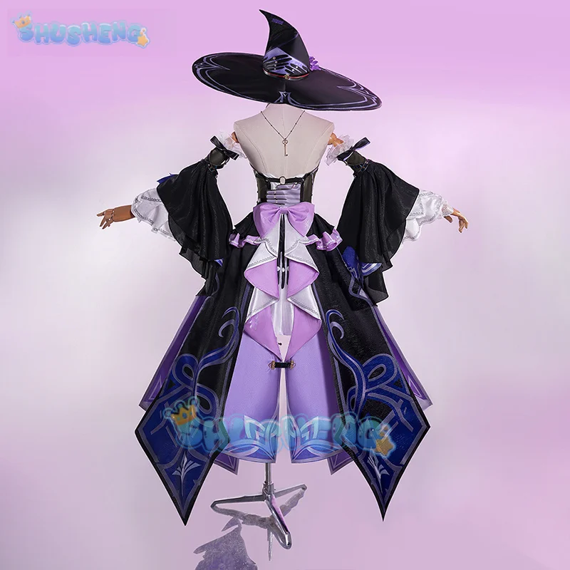 Shusheng Honkai Star Rail The Herta Cosplay Kostüm Kleid Hut Uniform Kopfbedeckung Halloween Party für Frauen Mädchen Requisiten Zubehör