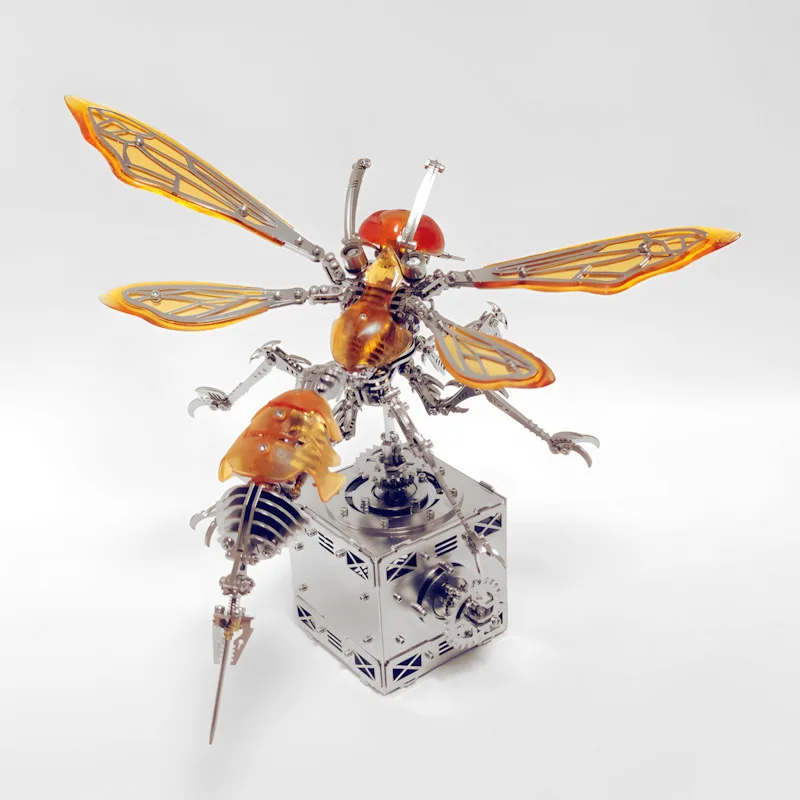 

3D Steel Beast Metal Puzzle - DIY Assembly Model with 200+ Pieces, Educational Brain Teaser Gift for Adults & Kids