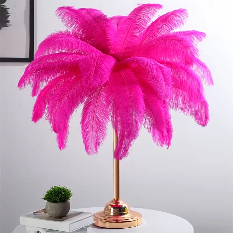 10Pcs Natural Ostrich Feather 15-35cm For DIY Craft Wedding Party Decor Floral Arrangement Home Ornament Feather Accessories