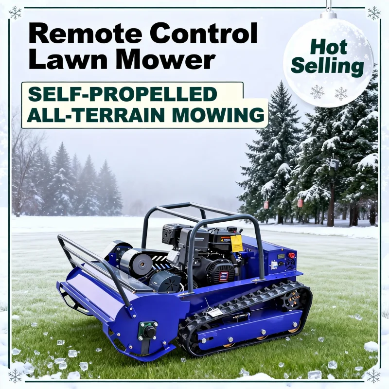 

Индивидуальная газонокосилка с дистанционным управлением, новый дизайн 2025 года — гусеничный резак большой мощности с шириной резки 800-1200 мм