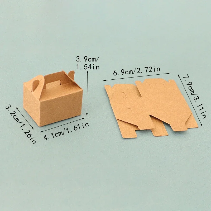 3Pcs Dollhouse Miniature Empty Dessert Box Cake Packing Box For Doll House Scene Decor Kids Pretend Play Toys