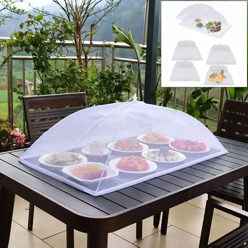 

Foldable Food Covers Dining Table Mesh Cover Home Anti Fly Mosquito Tent Umbrella Picnic Protect Net Kitchen Accessories