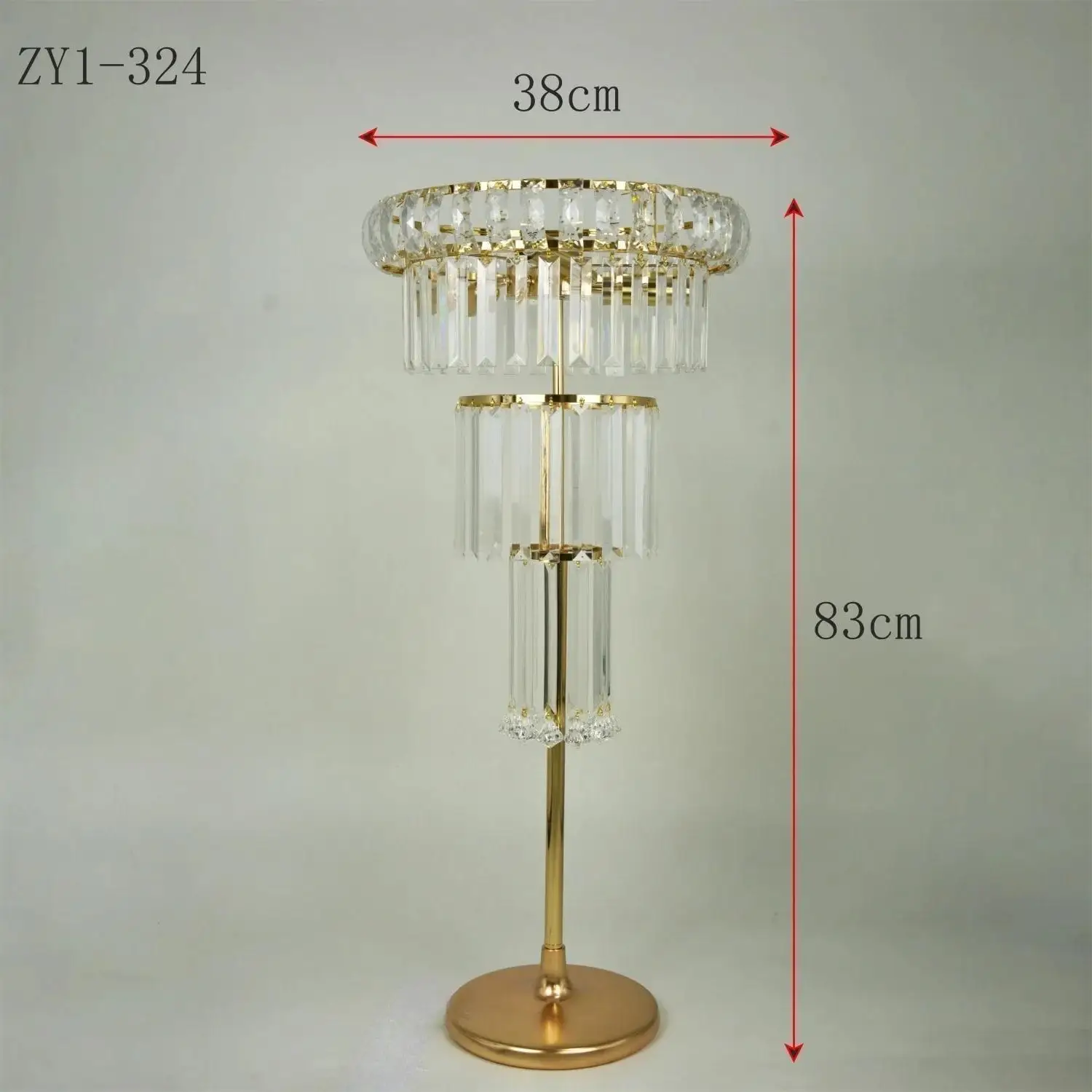 2/4/10pcs Gold Crystal Flowe Vase Wedding Decoration Table Centerpieces Candelabra Birthday Party Flower Vase Holder Home Decor