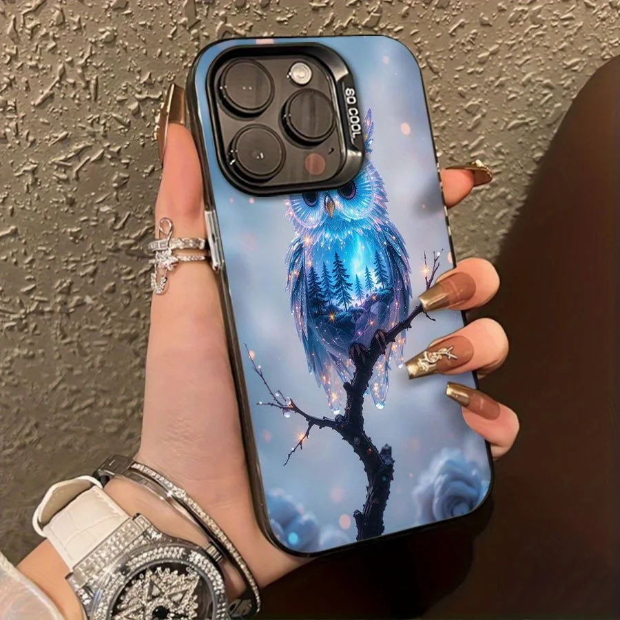 

Owl Starry Sky Forest Design phone case for iPhone 16 15 14 13 12 11 Pro/ Max/Plus shock-proof rear cover anti-fingerprint