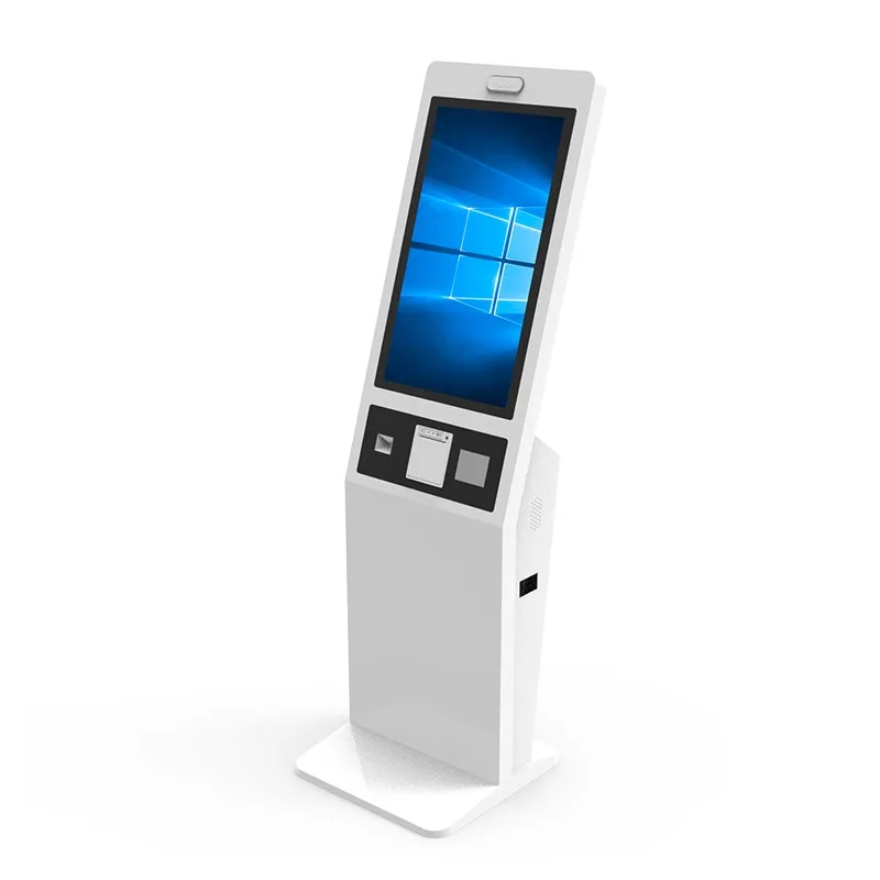LCD Touch Display Screen Ticket Dispenser Queuing Token Number Kiosk Machine Wireless Queue Call Machine