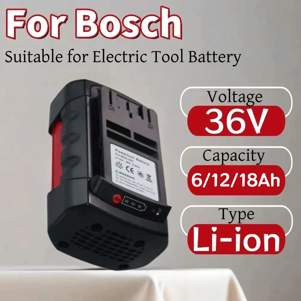 

100% New 36V 6.0Ah 12.0Ah 18.0Ah For BOSCH Li-ion battery Compatible with BAT4030 BAT4040 BAT4050 BTA4060+charger