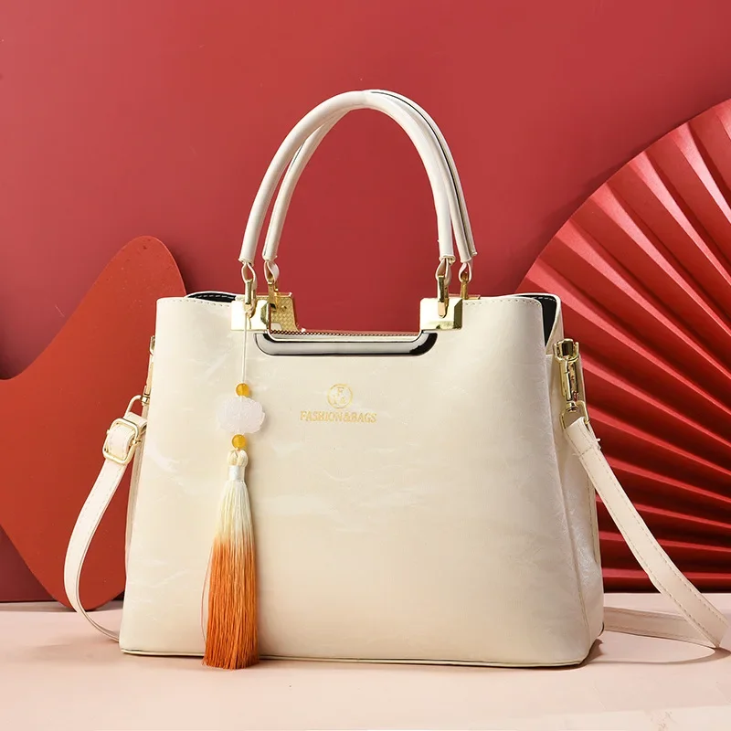 New Retro Leather Ladies Bag Luxury Handbags Women's Messenger Bag Designer Brand Shoulder Crossbody Bags Bolsa Feminina