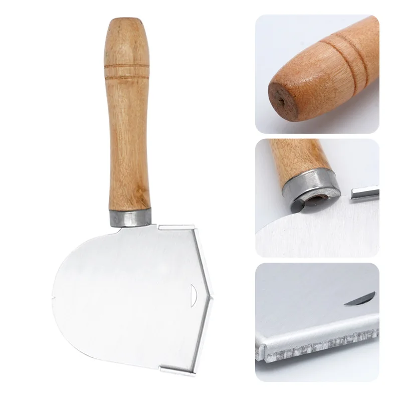 1PCS Dental Wax Spade Shovel Melt Hot Wax Dyke Polished Square & Semi-Circular Stainless Steel Dental Wax Shovel Dental Tools