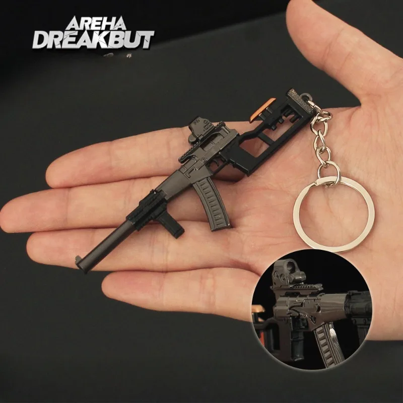 9 センチメートルアリーナブレイクアウトゲーム周辺機器刺繍スプリングナイフミニ Weapo モデル金属キーホルダー装飾品ペンダントギフトおもちゃ子供