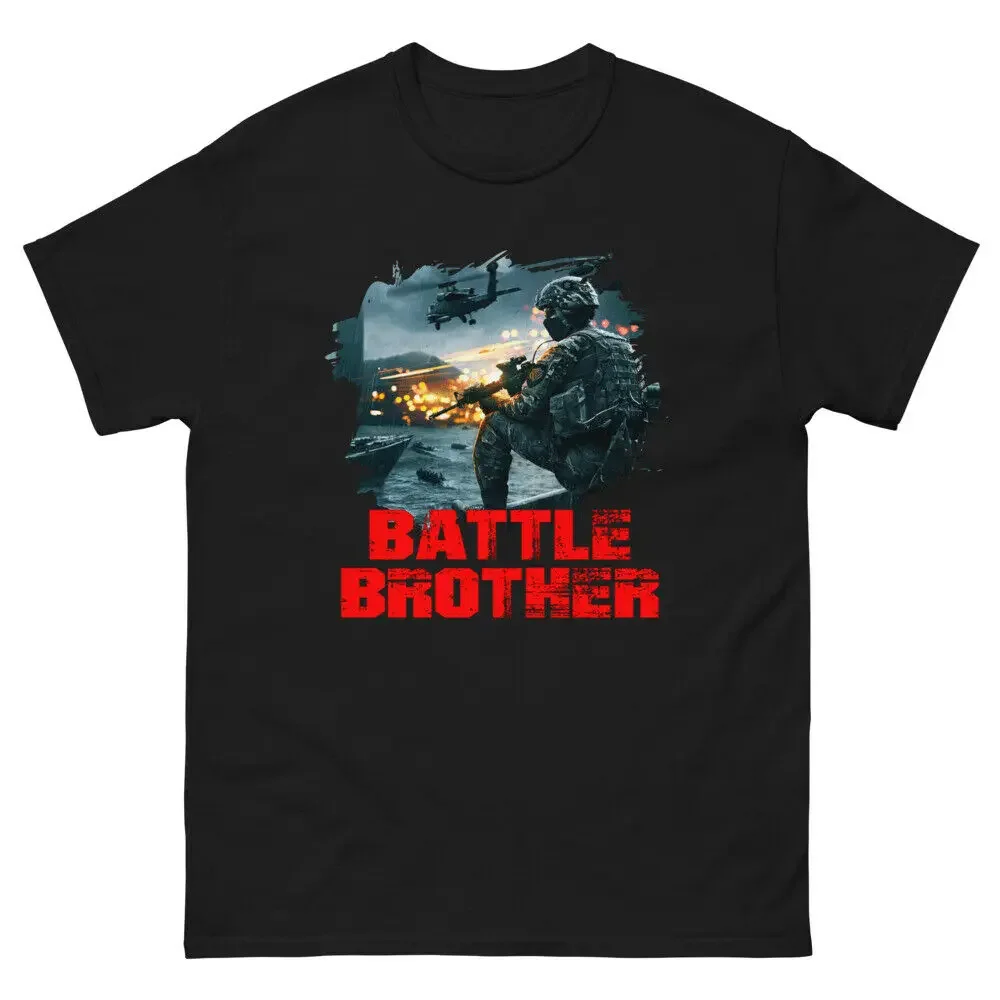

Fighting Brothers Forever Friendship Unique Gift Tee Men's 100% Cotton Casual T-shirts Loose Top Size S-3XL