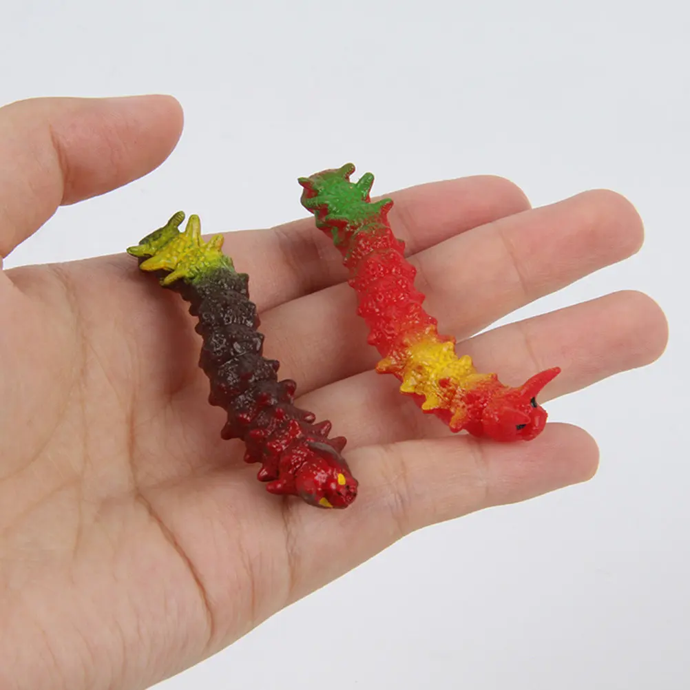 

12Pcs Simulation Worm Realistic Crawling Insects Halloween Prank Joke Props Party Favors Educational Animal Play