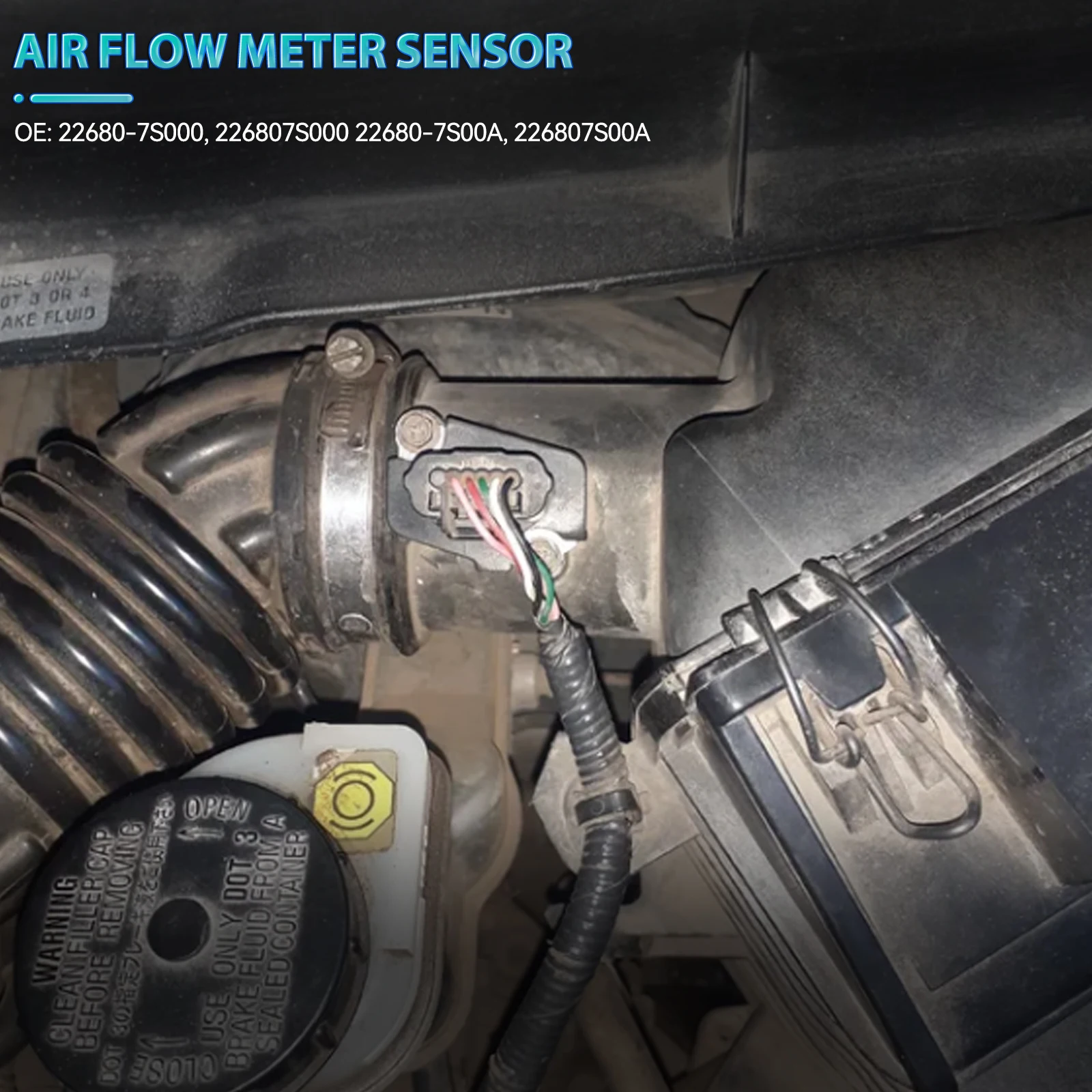 MAF Mass Air Flow Meter Sensor 22680-7S000 AFH70M-38 For Infiniti Nissan X-Trail 350Z NV200 22680-7S00A 22680-AW400 Auto Parts