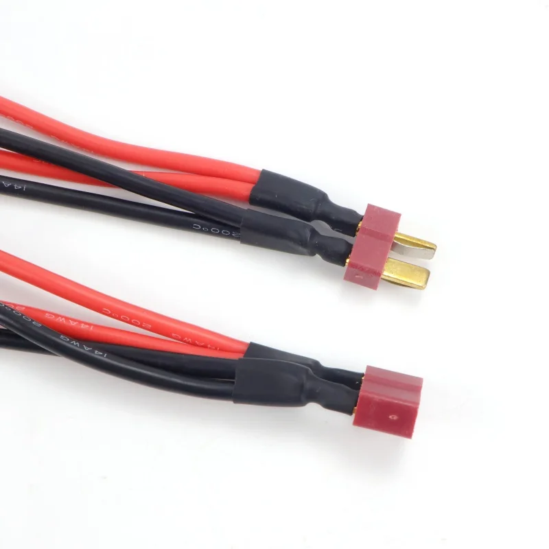 T Plug Harness Parallel Battery Connector Cable Dual Extension Y Splitter Silicone Wire For Rc DIY Quadcopte Fixed Wing Model
