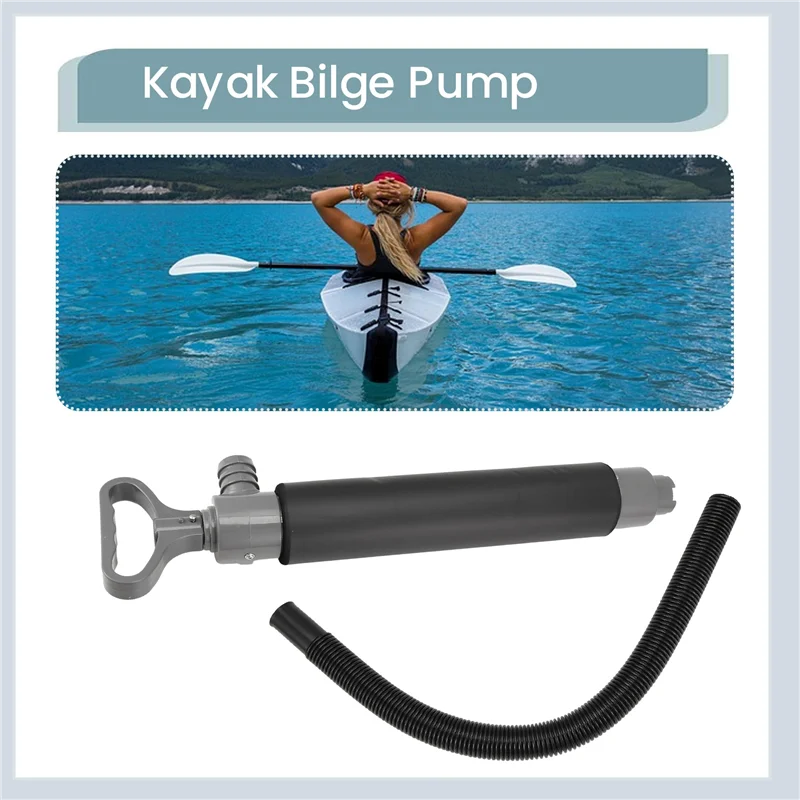 

ELOS-Kayak Bilge Pump Floating Hand Pump Portable Hand Water Pump Kit Bilge Pump For Kayak Canoes And Boats Accessories