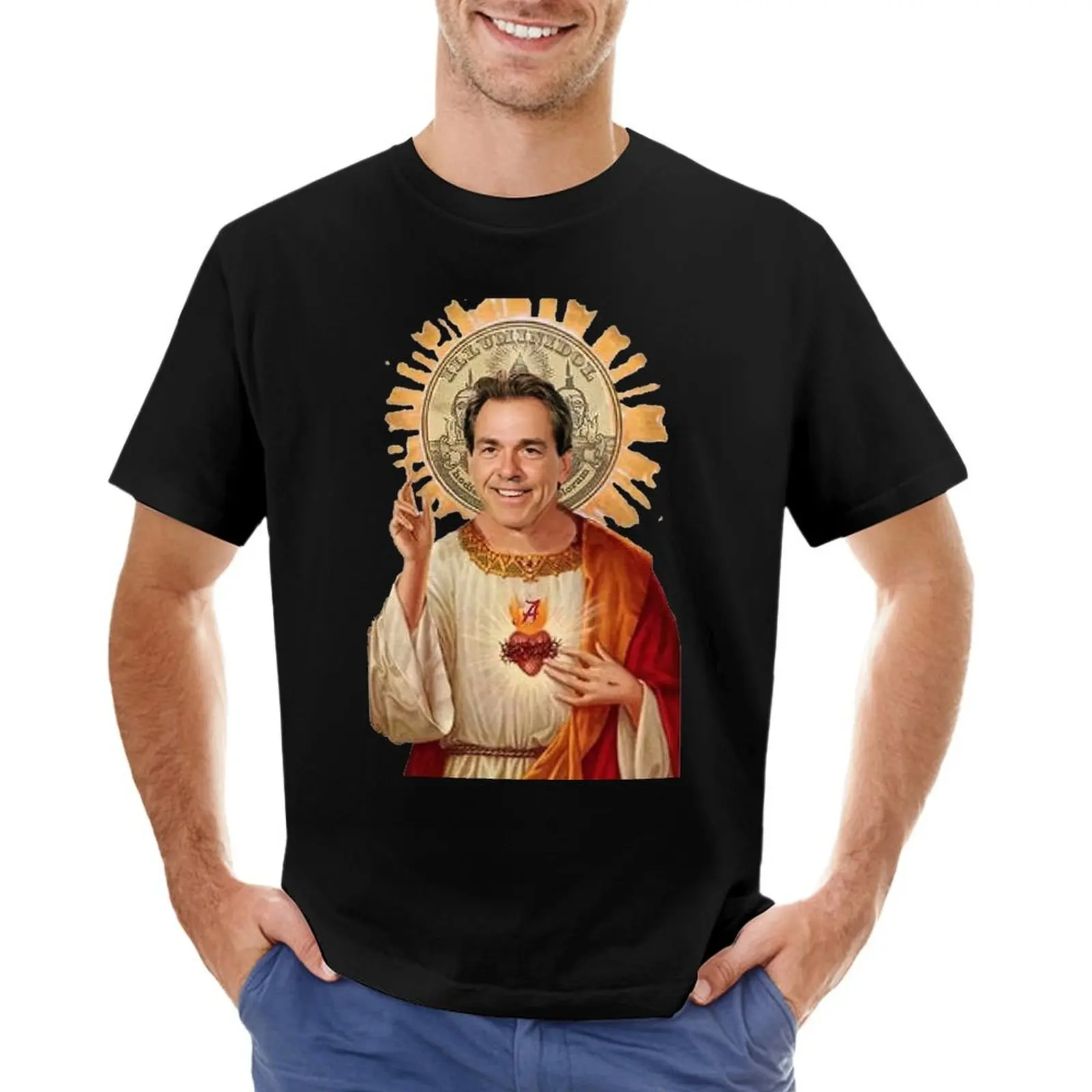 Saint Nick Saban T-Shirt oversized graphic tee sublime oversized t shirt men