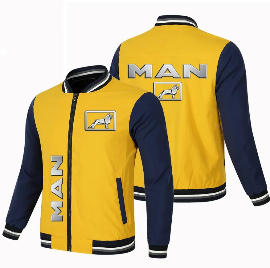 Chaqueta de béisbol de algodón para hombre, sudadera ajustada con logotipo de coche, moda Hip Hop, primavera y otoño, novedad de 2023