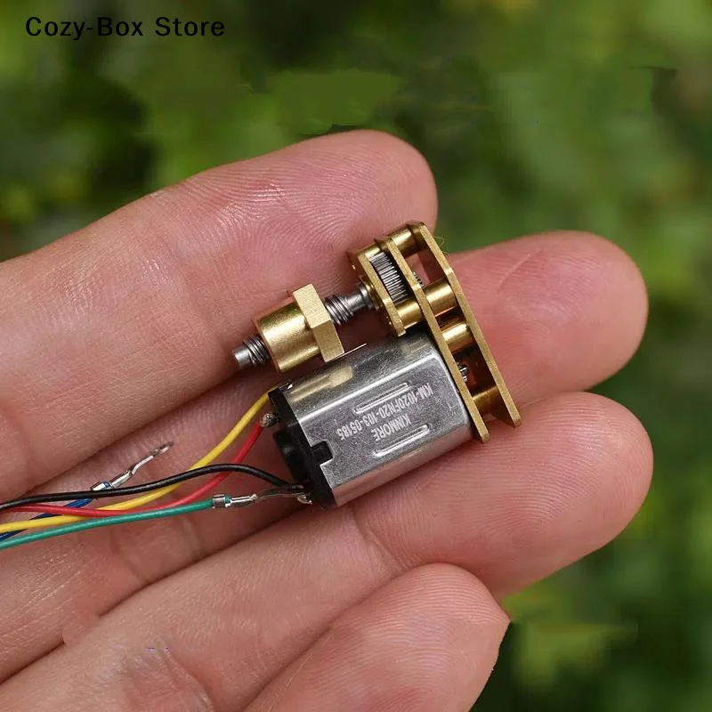 [ZY]DC 3V 3.7V Screw Shaft Micro N20 Full Metal Gear Motor Nut Moving Up Donw Gear Motor DIY Lock[ZY]