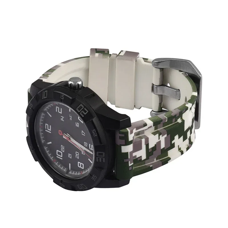 Panerai Camouflage Silicone Strap para Samsung Watch, pulseira de borracha, pulseira impermeável Sport, 3, 4, 20mm, 22mm, 24mm, 26mm