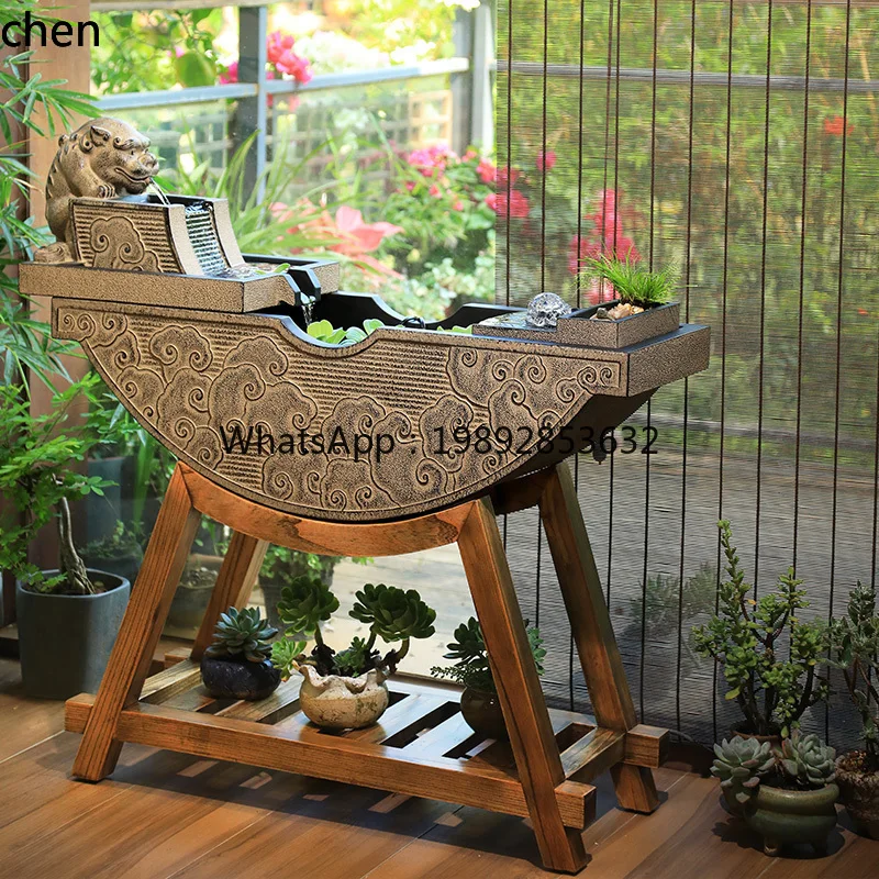 YFY  floor-to-ceiling water ornament living room office balcony decoration landscaping  circulating water landscape