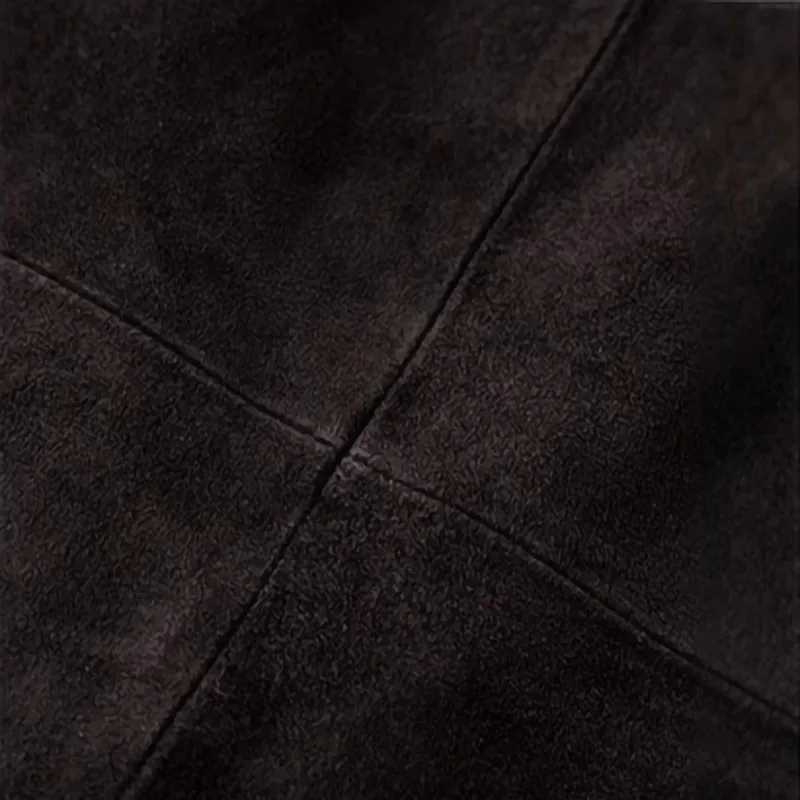 الفاخرة النساء ربيع الخريف أزياء جلد الغزال جلد طبيعي تنورة سوبر طويلة حورية البحر جلد الغنم الحقيقي السراويل