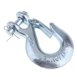 1/4 Inch Winch Replacement Hook with Latch for Trailer ATV Boat
