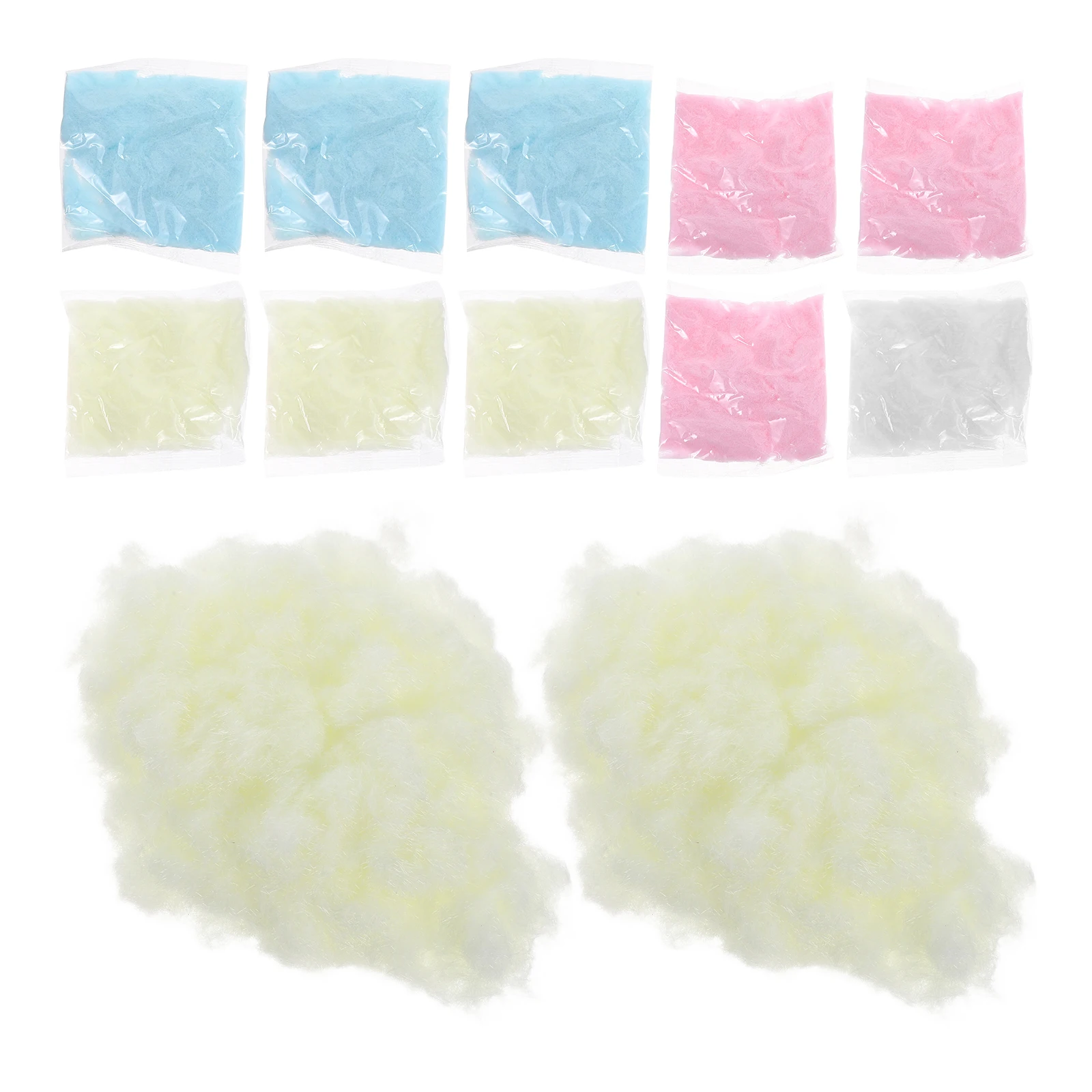

12 Pcs Flocking Powder Flocked Fibers Blue DIY Making Craft Squeeze Toy Crafts