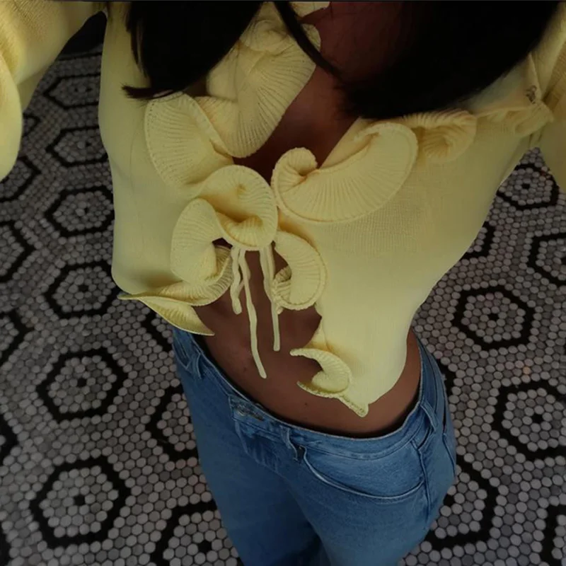 Women's 2025 Contrast Color Long Sleeve Knitted Cardigan