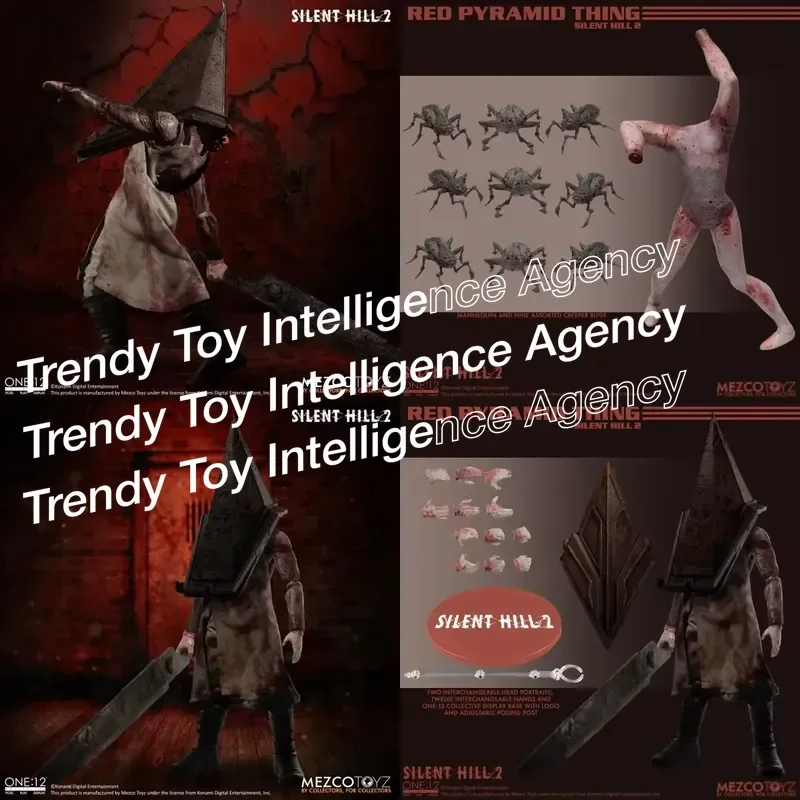 for MEZCO ONE 12 Silent Hill 2 Red Pyramid Thing Collectible Model Decoration 100 Percent Original Action Figure Display