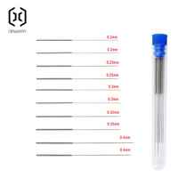 10 Pieces Stainless Steel Nozzle Cleaning Needle Tool 0.2mm 0.25mm 0.3mm 0.35mm 0.4mm Drill Bits for V6 Nozzle 3D Printer