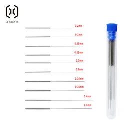 10Pcs Stainless Steel Nozzle Cleaning Needle Set 0.2mm-0.4mm Drill Bits V6 Nozzle Cleaning Tools for 3D Printer
