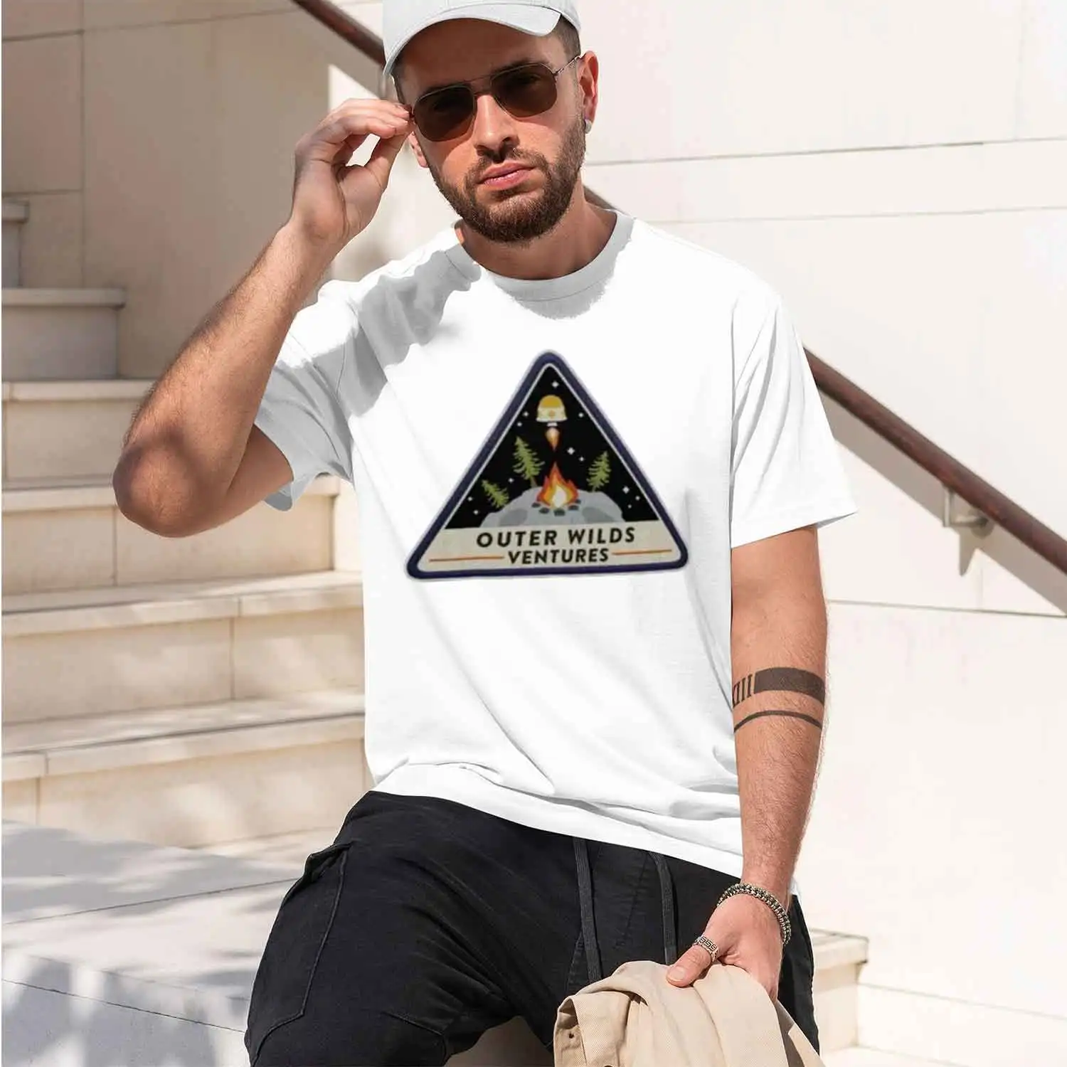 Outer Wil Ventures Patch T-Shirt Short sleeve tee aesthetic clothes t shirts for men graphic 2026 New Model