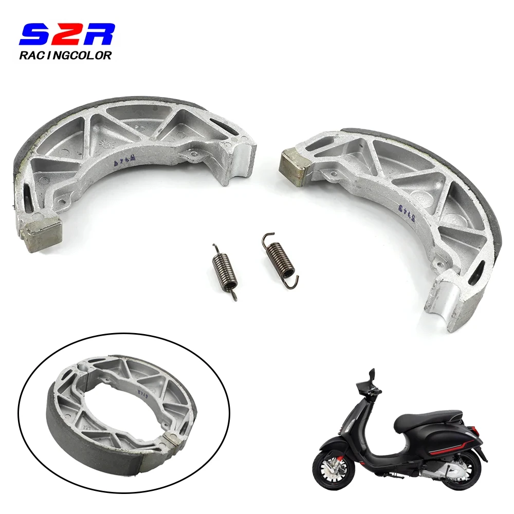 

For Vespa Sprint Primavera 150 125 50 Elettrica Piaggio Scooter Rear Brake Shoes Pads Fit Motorcycle Brake Pad Replacement Parts