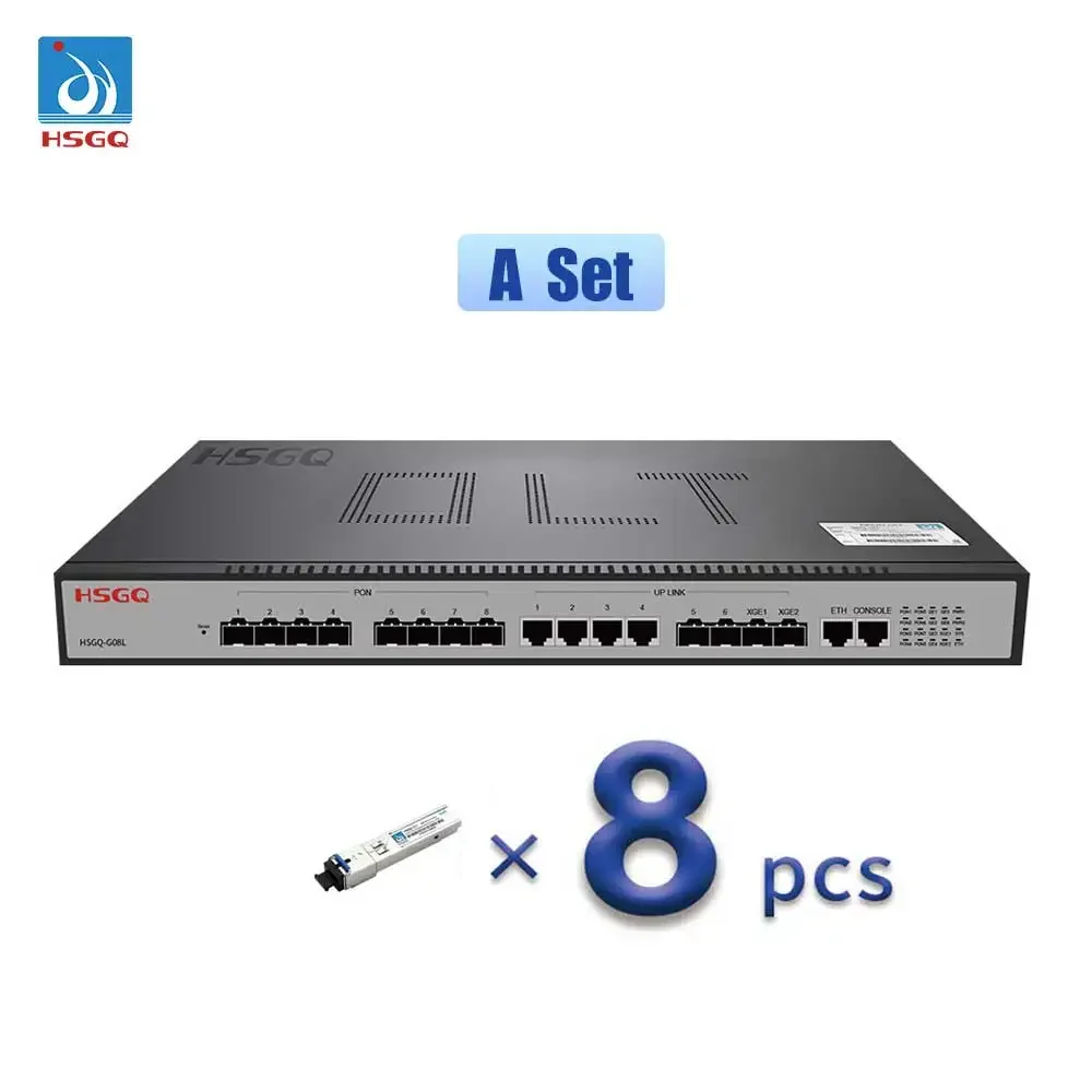 

NEW HSGQ-G08L Gpon Epon 8 Port Gpon OLT Manufacturing in China New Hsgq 10g Pon SFP Module B+ OLT