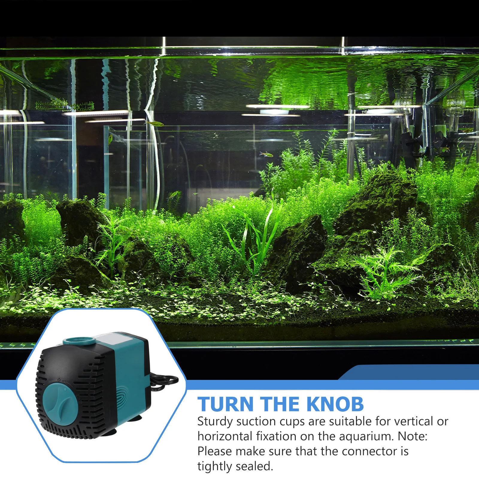 1Pcs High Performance Submersible Water Pump for Fish Pond Aquarium Fountain Low Power Consumption Quiet Operation Easy Clean