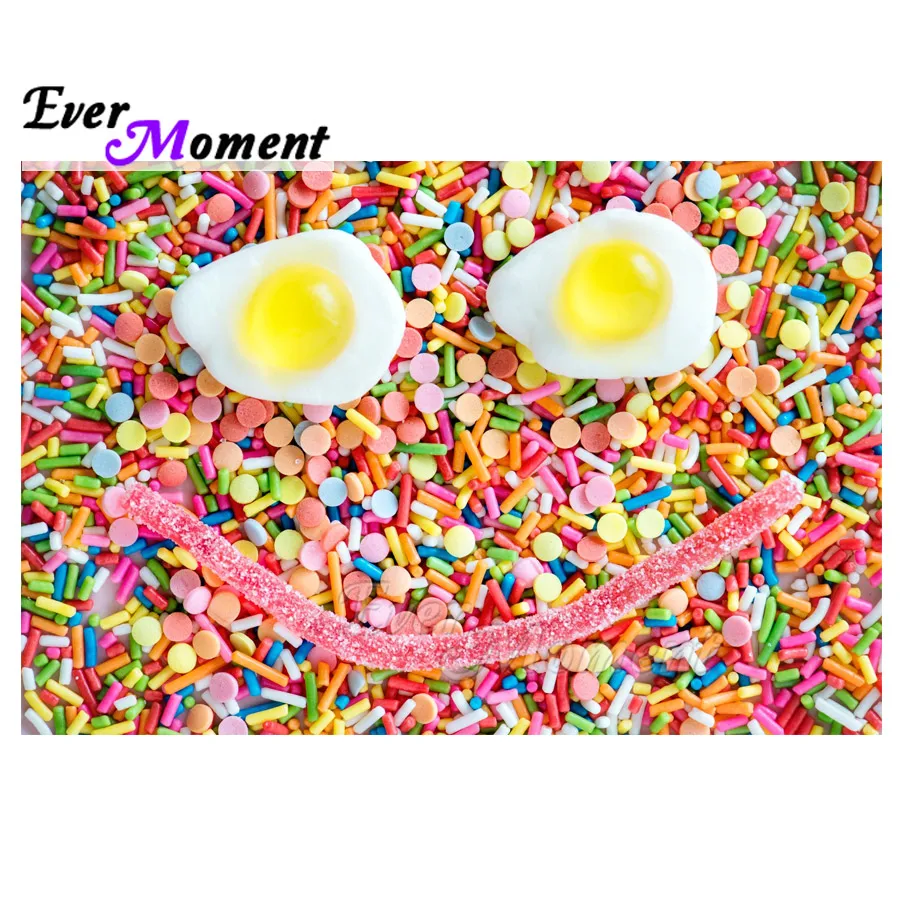 Ever Moment Diamond Painting Candy Egg Smile Full Square Drill Picture Of Rhinestone Diamond Embroidery Decoration Home ASF1595