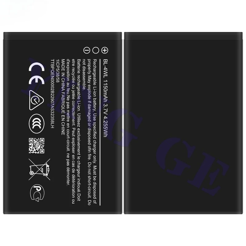 BL-4WL for Nokia 215/220/225/230/5310/3310 Phone Battery High Quality High Capacity Replacement Bateria Grade A Cell with Tools