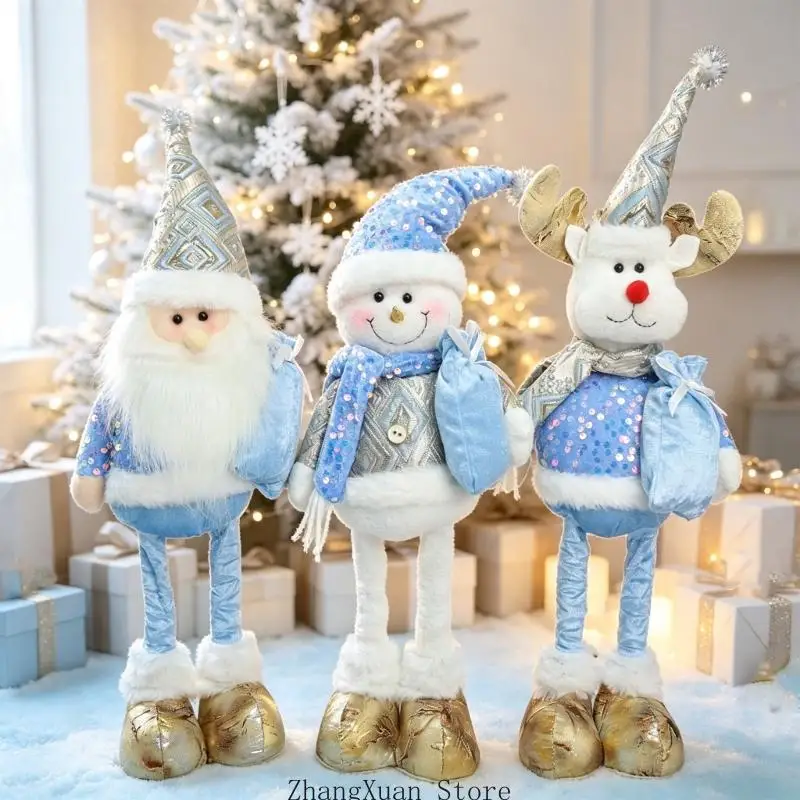Freistehende Weihnachtsfigur aus Stoff für Regalfenster-Akzent 3XUF – Detail 5