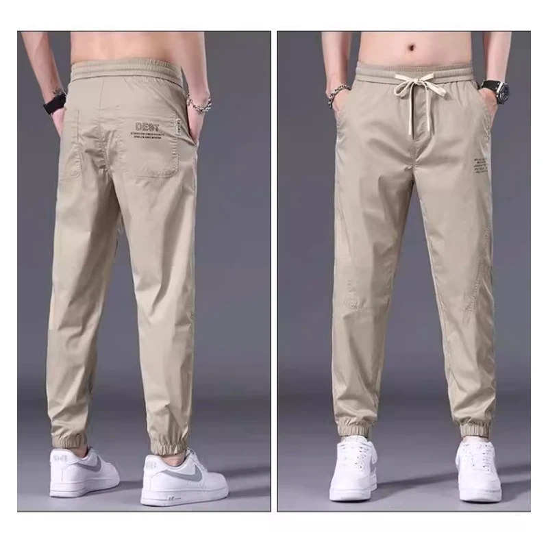 Jack Jones Summer New Multi Pocket Workwear Pants for Men Loose Straight Leg Versatile Casual Pants for Men